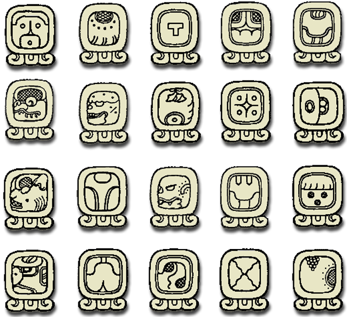 Mayan Symbols Clipart The Maya Mayan Calendar Maya - Mayan Symbols (700x639), Png Download