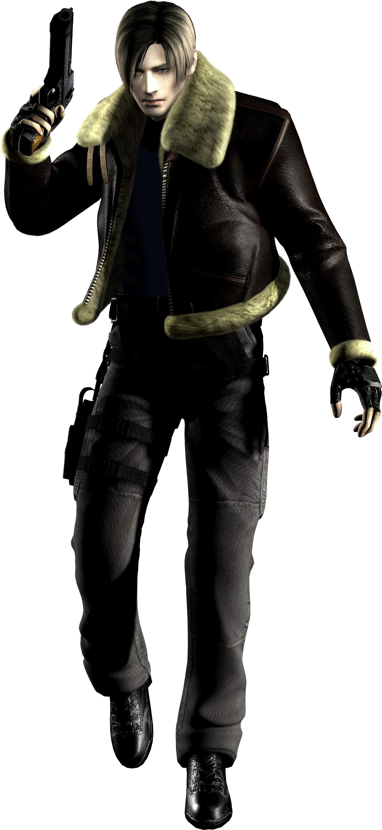 Kennedy Re3 - Resident Evil 4 Beta Leon (1465x2910), Png Download