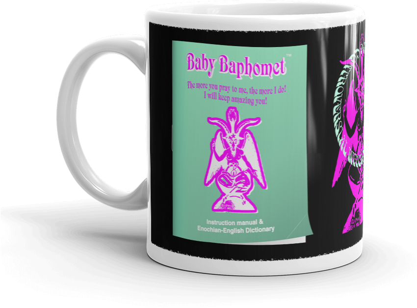 Baby Baphomet Mug (1000x1000), Png Download