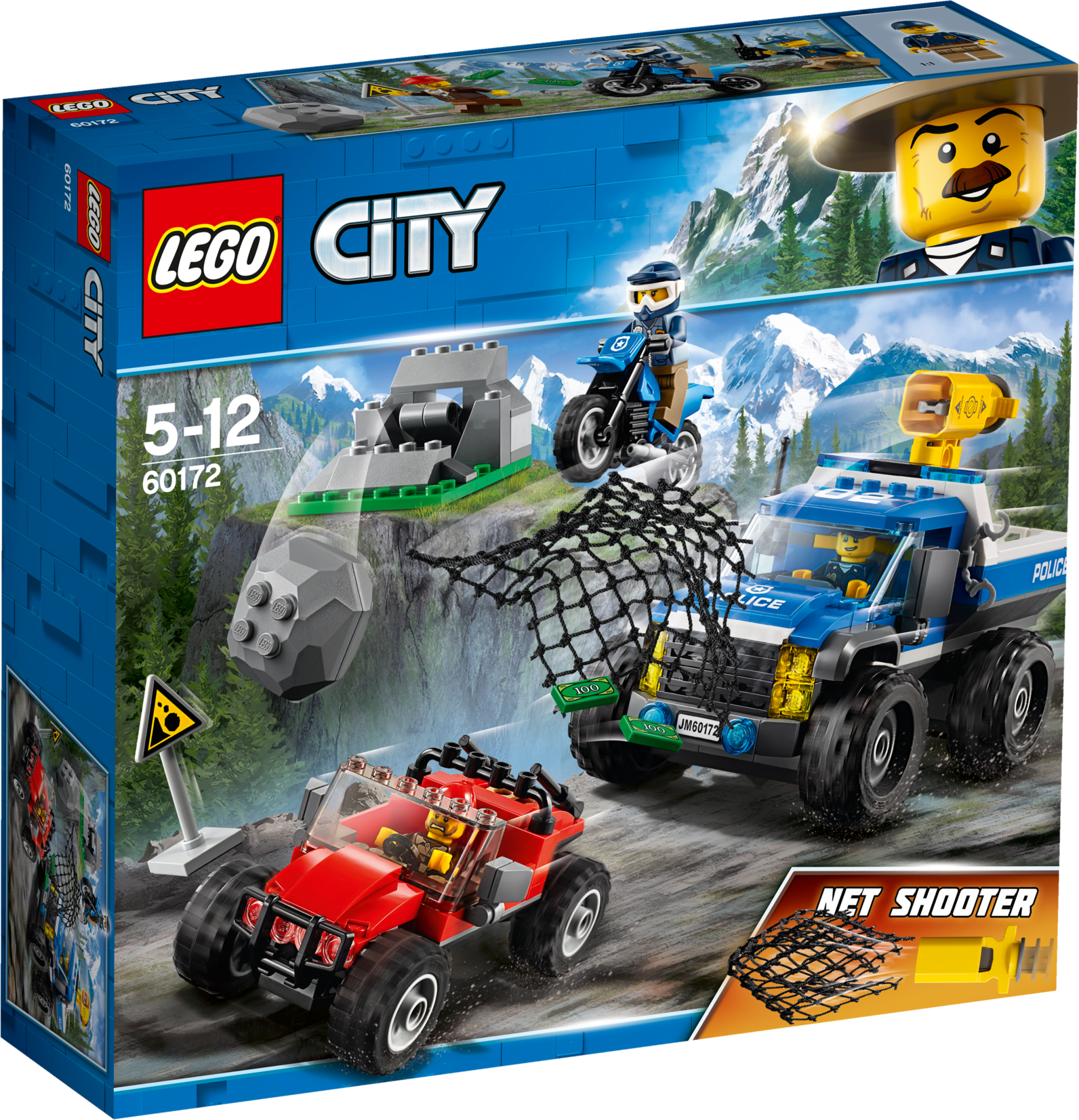 City 60172 Dirt Road Pursuit ,, , Large - Lego 60172 (1592x1653), Png Download