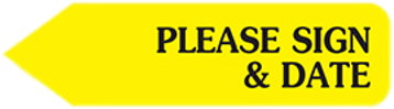Yellow Sign & Date Arrow - Redi-tag Rtg81124 - Arrow Page Flags In Dispenser (400x400), Png Download