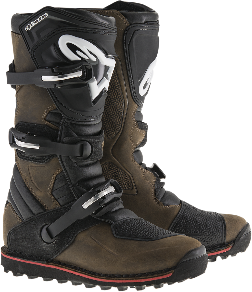 Alpinestars Leather Pair Tech-t Off Road Riding Dirt - Gaerne All Terrain Boot (1033x1200), Png Download