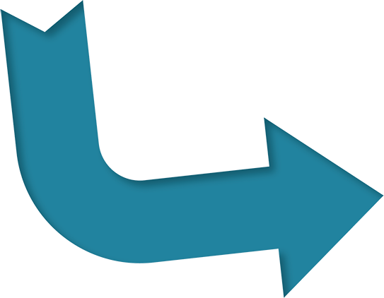 Blue Directional Arrow - Arrow (543x422), Png Download