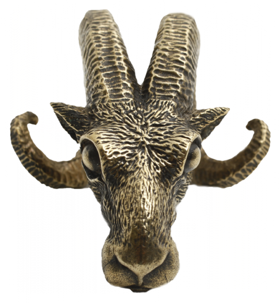 Baphomet - Ram Head Ear Weights (554x600), Png Download