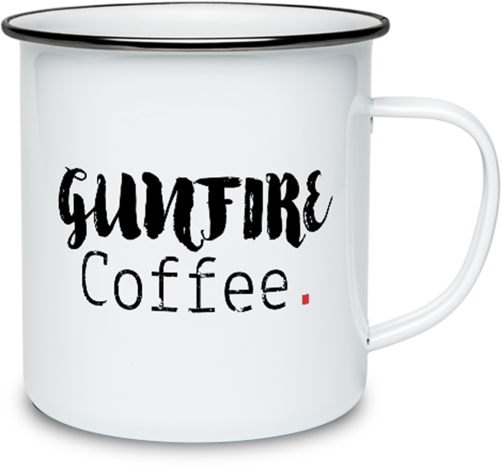 Enamel Drinking Vessel - Coffee Cup (1024x1024), Png Download