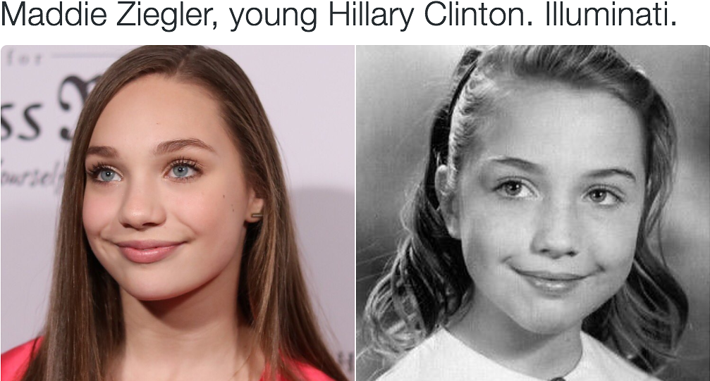 Never Miss A Moment - Maddie Ziegler Young Hillary Clinton (1055x549), Png Download