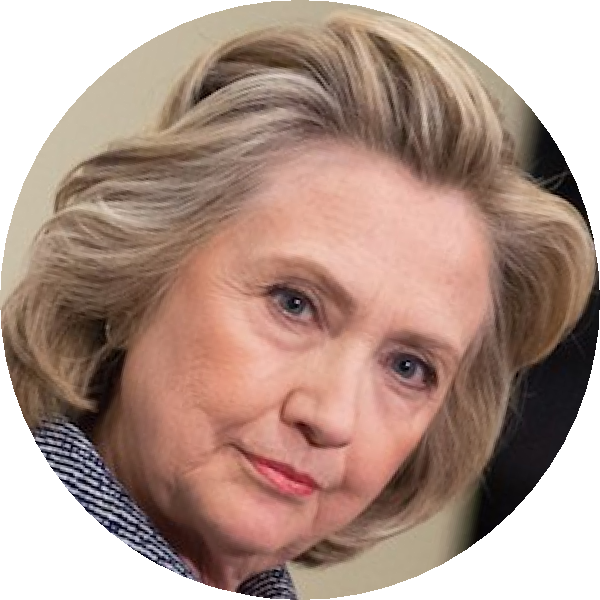 Hillaryclinton - Anoek Gerlings (600x600), Png Download