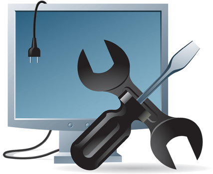 Transparent Computer Repair Logo Png (695x368), Png Download
