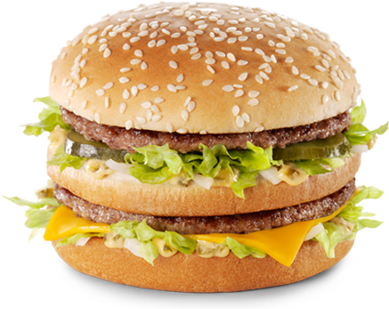 Big Mac ® - Mcdonalds Burger (437x347), Png Download