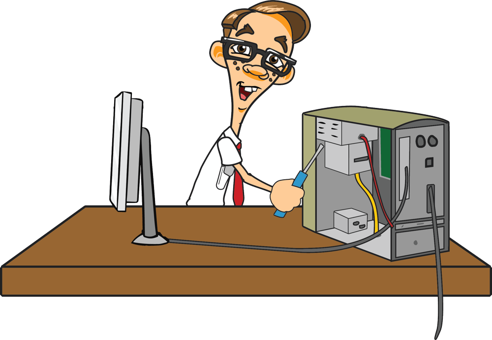 We Love To See People Learning More About Computers - Someone Fixing A Computer (1000x690), Png Download