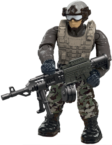Jungle Soldier - Mega Bloks Mega Construx Call Of Duty Jungle Satcom (387x500), Png Download