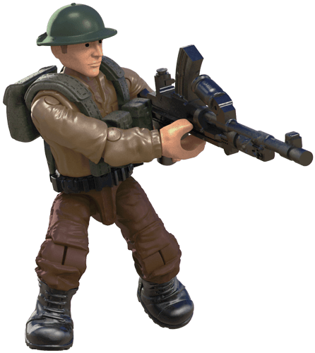 Wwii British Soldier - Megaconstrux Call Of Duty British (446x500), Png Download