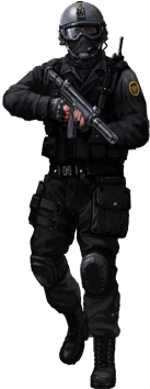 Swat Approaching With Fun - Swat Clip Art (400x400), Png Download