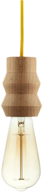 The Minimalist Hanging Lamps Made Of Wood - Wood (570x700), Png Download