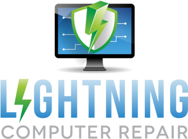 Lightning Computer & Laptop Repair (380x380), Png Download