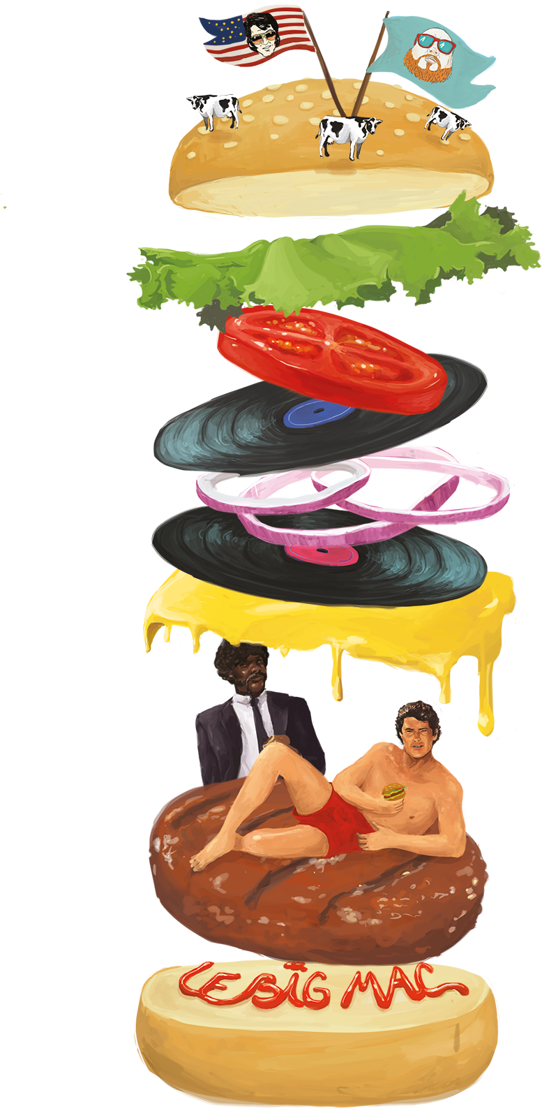 “the Burger Pop Food For Everybody” - Baked Goods (1296x1681), Png Download