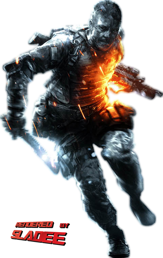 Battlefield 3 Aftermath Key Soldier Render By Sladee - Battle Royale Battlefield V (549x869), Png Download