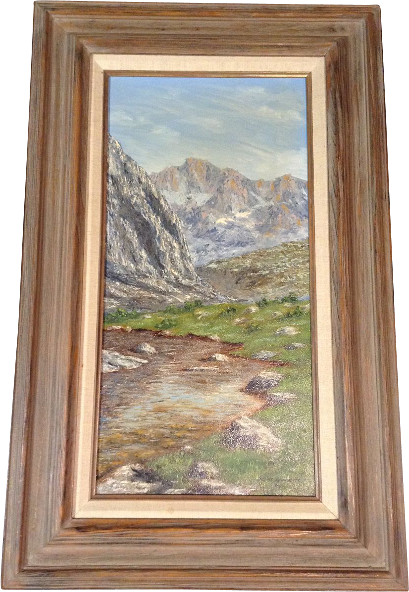 Robert Zimmerman Oil Painting On Board Signed By Listed - Artist (1196x1196), Png Download
