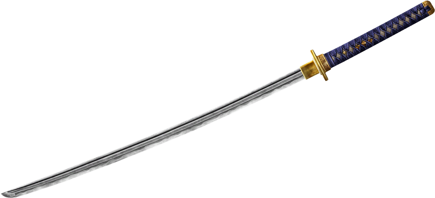 Pedang Samurai Png - Samurai Sword Png (1600x821), Png Download