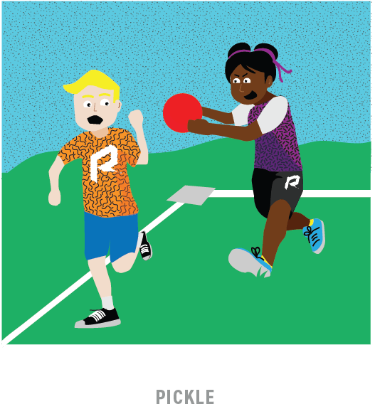 Kickball Tag Out - Cartoon (1224x792), Png Download