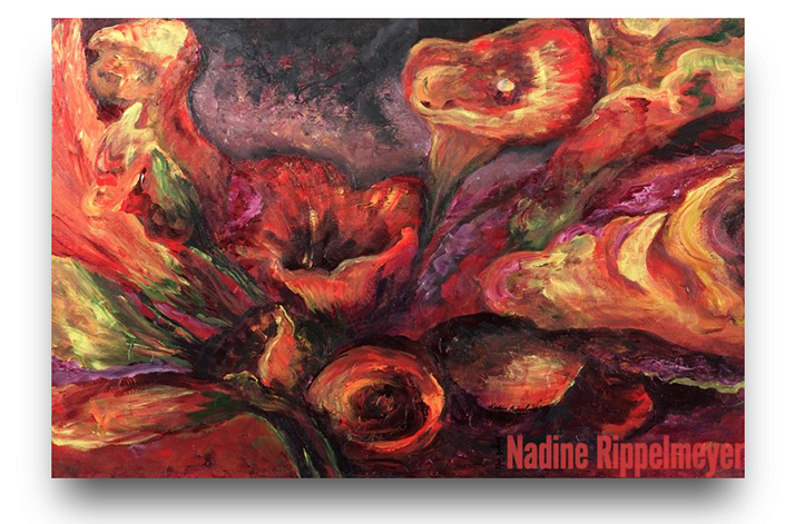 Colorful Tulips For Sale - Floral Sun Worship Art Print By Nadine Rippelmeyer (747x496), Png Download