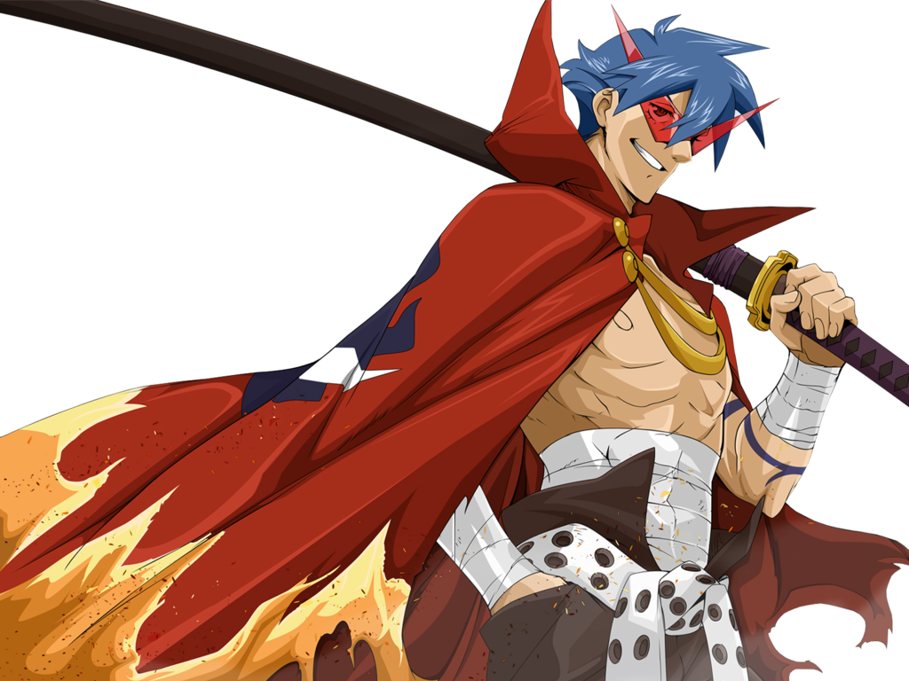 3) Kamina From Tengen Toppa Gurren-lagann - Tengen Toppa Gurren Lagann Kamina (1024x768), Png Download
