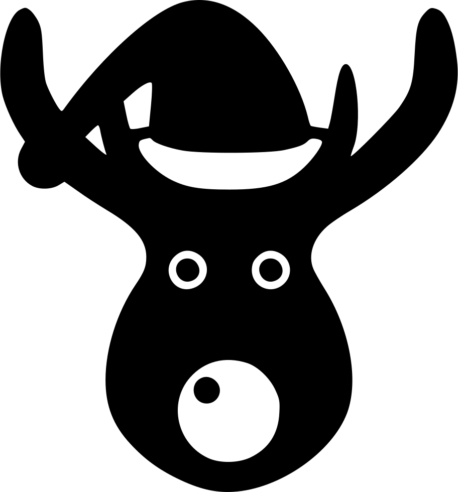Christmas Deer Reindeer Winter Hat Comments - Reindeer (912x980), Png Download