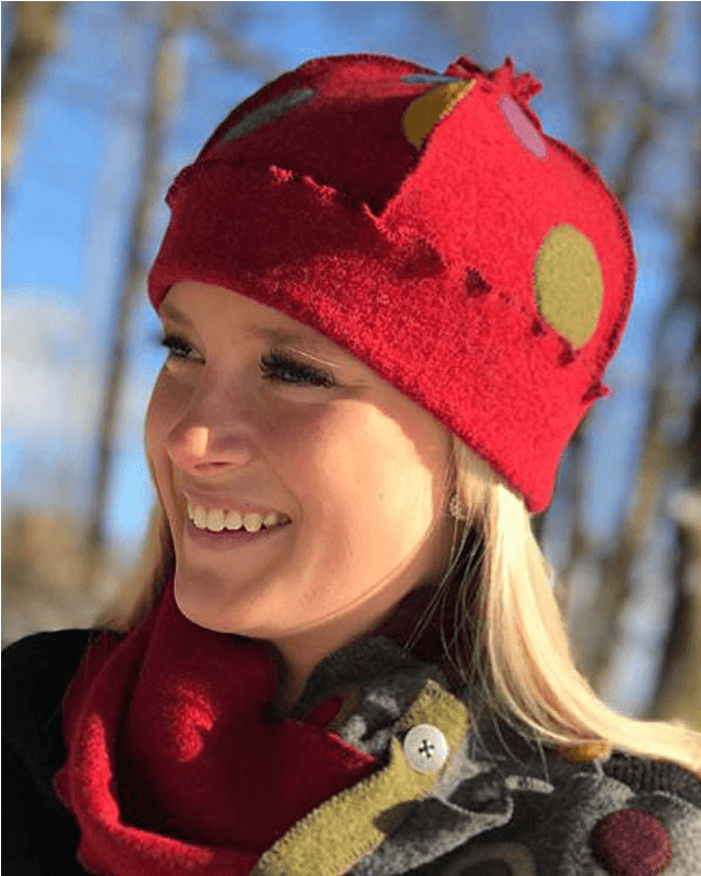 Woolflower Dot Hat Red - Stan's Fit For Your Feet (800x800), Png Download