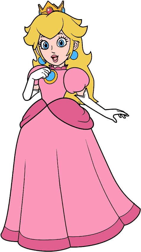 Luigi Mario Mario Mario, Luigi Toad Princess Peach - Imagenes De La Princesa Peach Para Dibujar (484x860), Png Download