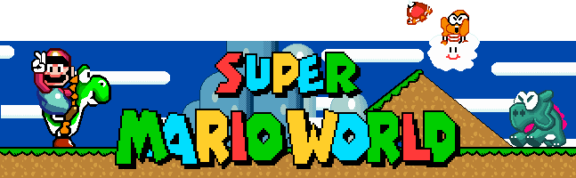 Super Mario World - Nintendo Super Mario World 3ds (email Delivery) (647x200), Png Download