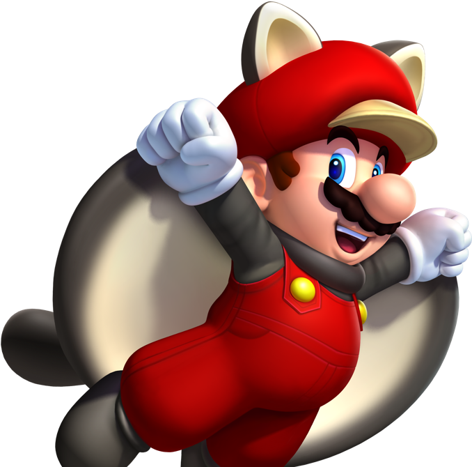 Power Flying Squirrel Mario (681x679), Png Download