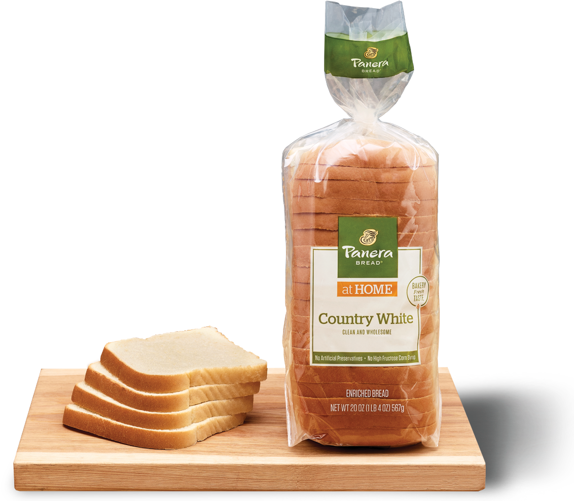 Country White Sliced Bread - Panera Bread (1280x993), Png Download