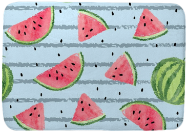 Seamless Watermelon Pattern - Watermelon Wallpaper Watercolor (400x400), Png Download