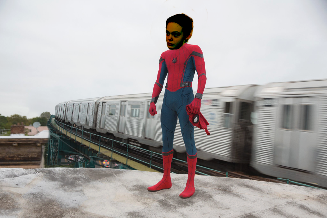 Elle Fanning As Miles Morales, Aka Spider-man - Spider-man: Homecoming (1125x750), Png Download