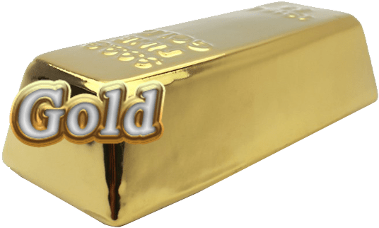Gold With Transparent Background (575x379), Png Download