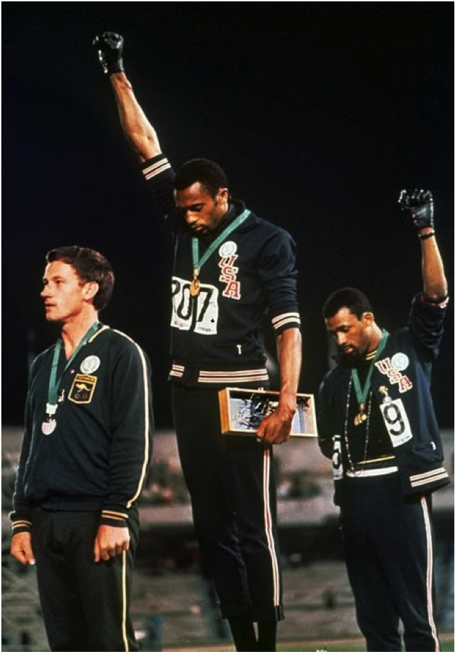 Black Power Salute - Tommie Smith And John Carlos (1701x939), Png Download