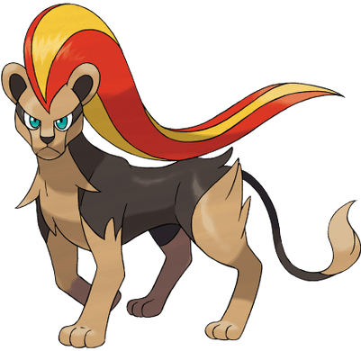 Pokemon Pyroar - Fire Lion Pokemon (400x400), Png Download