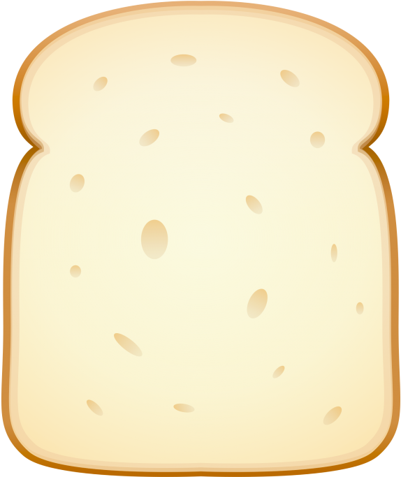 Bread Vector Png Transparent Image - Slice Of Bread Vector Png (500x562), Png Download