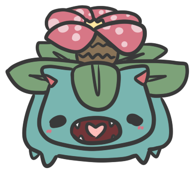 Venusaur Looks Hungry - Twitter (500x500), Png Download