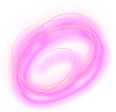 Neon Swirl Wind Twister Circles Pink - Picsart Neon Stickers Hd (373x360), Png Download