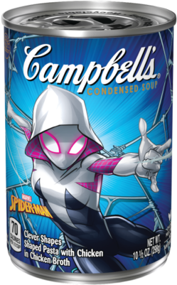 Marvel's Spider-gwen Soup - Campbell's Condensed Soup, Minestrone - 10.75 Oz Can (400x400), Png Download