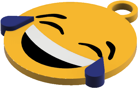 Laughing/crying Emoji Keychain - Smiley (1920x1080), Png Download