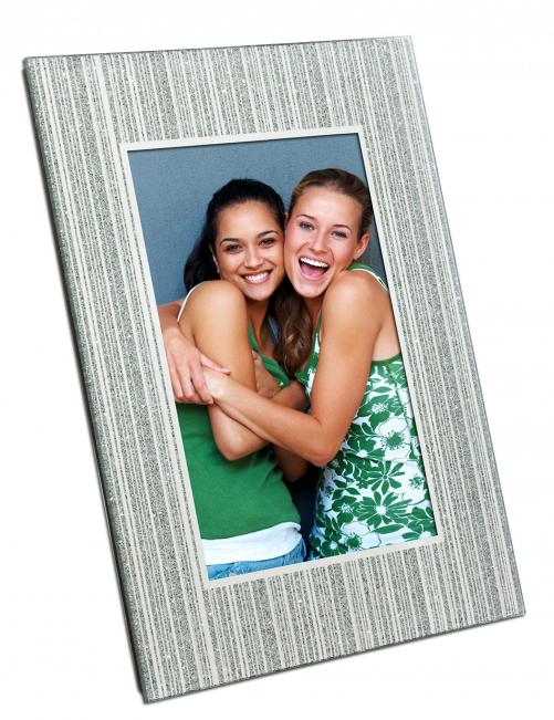 Tiffany Silver Photo Frame - Picture Frame (650x650), Png Download