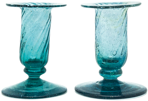 Vintage Italian Hand Blown Candlesticks - End Table (1024x1024), Png Download