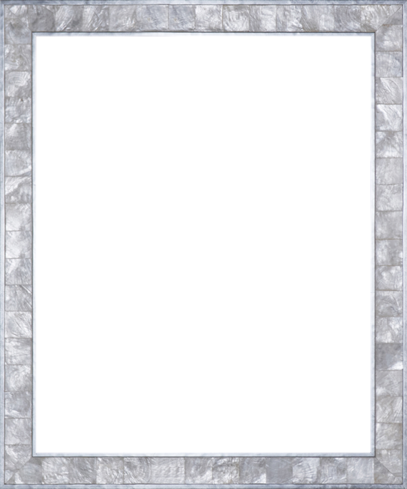 Silver Pearl Frame - Silver Pearl Frame 8" X 10" Museum Frame (831x1000), Png Download