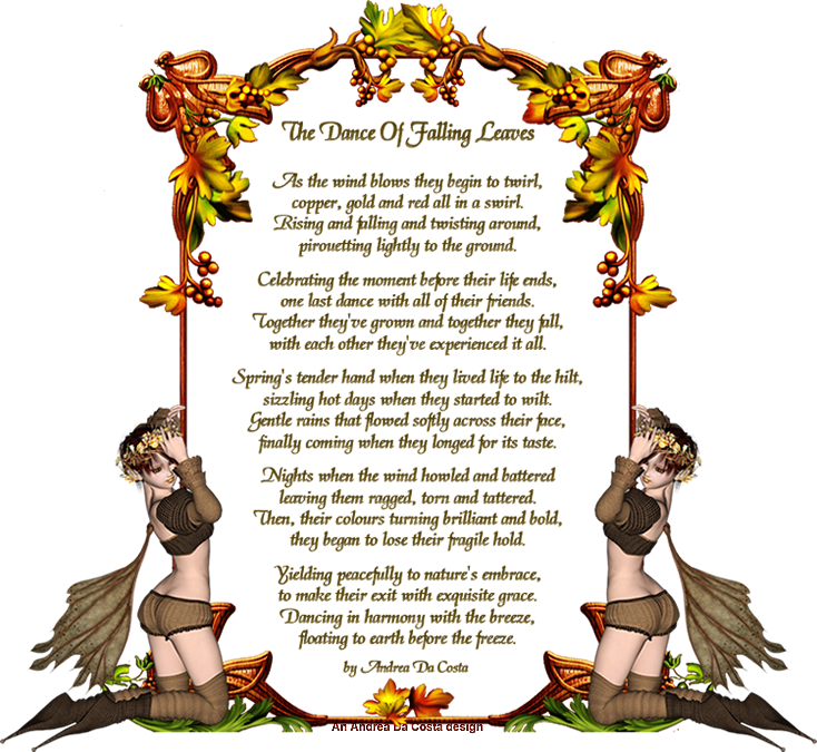 Glitter Text » Misc » The Dance Of Falling Leaves - Фон (734x675), Png Download