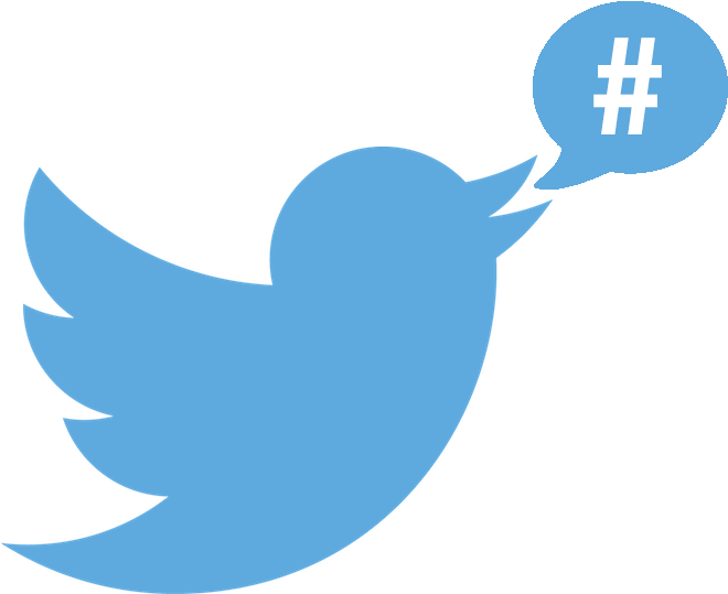 Twitter Logo White Background (671x551), Png Download