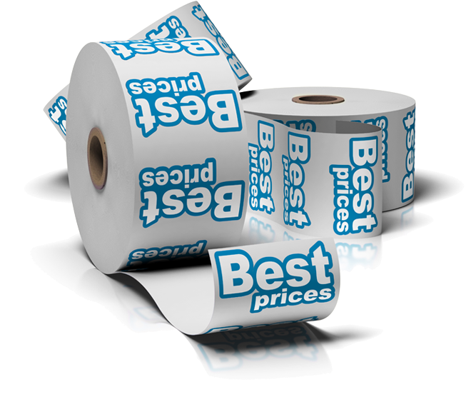 Roll Sticker Printing - Stickers Toilet Paper (652x623), Png Download
