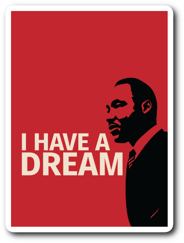 Sticker Regular Price $ 6 - Martin Luther King Jr. (1024x1024), Png Download