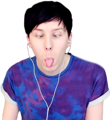 "all You Need Is Anime" -something Phil Lester Has - Phil Lester No Background (400x395), Png Download